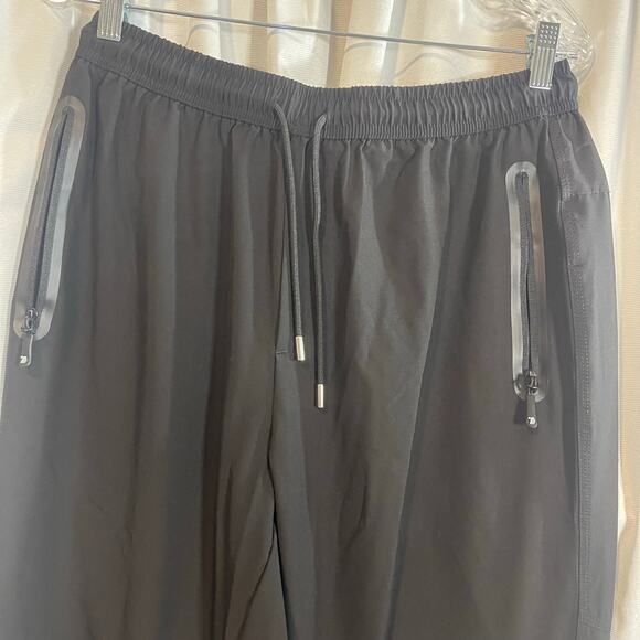 Outdoorsports Men light weight track pant SZ L Black elastic waistband w/pockets - Picture 4 of 7